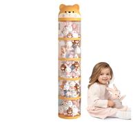 Storage imbottitore di animali | Secchio per display giocattolo peluche trasparente | Contenitore di organizzazione a grande capacità con ruote trasparenti per la camera da letto per bambini in cammin