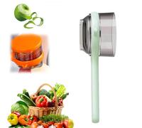 Storage Kitchen Special Fruit Peeler, 2025 New Fruit and Vegetable Peeler with Storage Box, Multi-Function Peelers for Kitchen, Double Side Stainless Steel Multi-Function Peelers (Green)