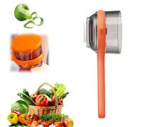 Storage Kitchen Special Fruit Peeler, 2025 New Fruit and Vegetable Peeler with Storage Box, Multi-Function Peelers for Kitchen, Double Side Stainless Steel Multi-Function Peelers (arancione)