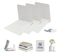 STORAGE MANIAC Libreria sospesa invisibile, bianca, resistente, confezione da 3 pezzi, extra large