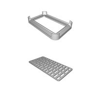 Storage Platform with Grate for IKEA 365+ 4.2L Container Drybox