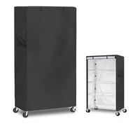 Storage Shelf Cover - Wire Rack Shelving Covers | Windproof Portable Organizer with Zipper Doors for Clothes, Garage, Warehouse, Bedroom, Home Storages