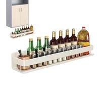 Storage Shelf - Sturdy Metal Shelf Rack | Adhesive No Drill Metal Rack, Bathroom Organizers Seasoning Organization for Kitchen Cabinet Pantry Bathroom