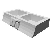 Storage Stand for Nintendo Wii Remote Controllers - Dual Holder Compact Design
