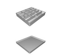 Storage System for M3 M4 Nuts and Bolts Multi-Compartment Organizer