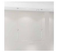 Store di abbigliamento Sospensione Sospensione Sospensione Giaccia regolabile Assalto di abbigliamento, appendiabiti al dettaglio per il display di deposito di abbigliamento (100 cm) (Silver 100 cm)