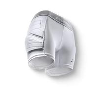Storelli BodyShield Sottopantaloncini da Donna 2, Sottopantaloncini ad Alta Protezione dagli Impatti, Traspiranti e Resistenti ai Raggi UV per Calcio e Sport Pesanti | Bianco | Medium
