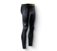 Storelli BodyShield Turf Burn Compression Pants 2, Soccer Base Layer with Shin Guard Pockets, Sports Accessories for Football, Baseball, Leg Protection, Men, Black, Youth Extra Large
