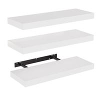 STOREMIC Mensola da Parete, mensole da Parete in Legno, 38 cm, mensole Decorative, Set di 3 Pezzi, con Ampio Spazio per Camera da Letto, Ufficio, Soggiorno, ECC