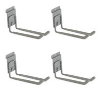 StoreWALL Heavy Duty lungo universale Slatwall doppio gancio con CamLok (confezione da 4)