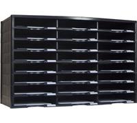 Storex vano Literature organizer/Document Sorter 24 Compartment Black