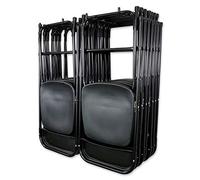 StoreYourBoard BLAT - Scaffale doppio portaoggetti per sedie, ganci per montaggio a parete, può contenere 90,7 kg, pieghevole, patio, campeggio e sedie da spiaggia