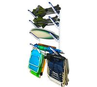 StoreYourBoard Portaoggetti da parete per sedia da spiaggia e ombrello, in metallo, regolabile a 4 livelli, per garage e casa