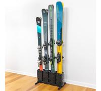 StoreYourBoard Portasci, 4 paia per sci da pavimento, montaggio indipendente, (Sci larghi)