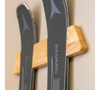 StoreYourBoard Portasci minimalista in legno, supporto da parete, in legno massiccio, può contenere fino a 22,7 kg