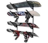 StoreYourBoard Scaffale regolabile di stoccaggio dello snowboard, esposizione del bordo del supporto 4 della parete