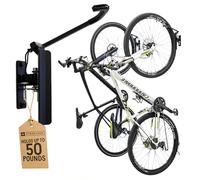 StoreYourBoard Supporto da parete per bicicletta, supporto da parete per garage, gancio da parete per bicicletta, gancio verticale per bicicletta, con tappo girevole a 124°, confezione da 2