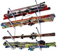 StoreYourBoard Supporto per deposito sci da parete, portasci e garage orizzontale da parete