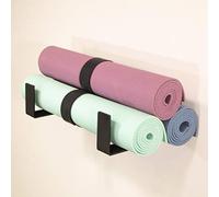 StoreYourBoard Supporto per tappetino da yoga, XL, con ganci da parete in schiuma, 3 tappetini per esercizi, organizer per attrezzi da fitness