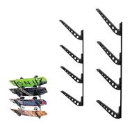 StoreYourBoard Supporto regolabile per wakeboard, montaggio a parete, display a 4 livelli, resistente gancio per attrezzi per sport acquatici per wakeboard, tavole da wakesurf e altro, può contenere