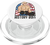STORIA BUFF Benjamin Franklin Body Builder Meme 4 luglio PopSockets PopGrip per MagSafe