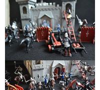 Storia Castello Medievale Giocattolo Decorazione Modello Vintage Cavalieri Gioco