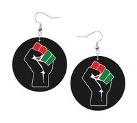 Storia Dei Neri Orgoglio Dei Neri Afroamericani Donna Orecchini Ecopelle Orecchino Goccia Pendenti