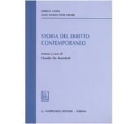 Storia del diritto contemporaneo. Lezioni
