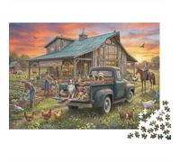 Storia del Ranch del Sole Puzzle in Legno 1000 Pezzi Adulti E Ragazzi,dai 14 Anni,Idea Regalo,Antistress,Sfida Impossibile,Decorazione Casa,Legno,Gioco Educativo (75x50cm)