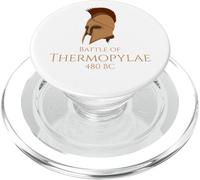 Storia dell'antica Grecia Battaglia Delle Termopili - Elmo Spartano PopSockets PopGrip per MagSafe