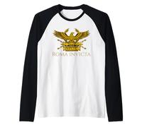 Storia dell'antica Roma SPQR Aquila Roma Roma Invicta Maglia con Maniche Raglan