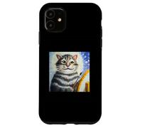 Storia dell'arte del gatto Custodia per iPhone 11