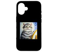 Storia dell'arte del gatto Custodia per iPhone 16