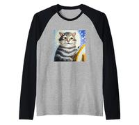 Storia dell'Arte del Gatto Maglia con Maniche Raglan