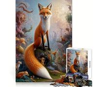 Storia di una volpe fantastica Puzzle da 1000 pezzi per ragazzi Puzzle che stimola la logica Gioco rilassante Bordo chiaro Sorpresa di compleanno 50x75cm