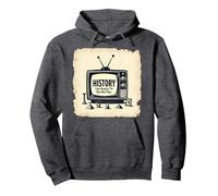 Storia Divertente: Reality TV ma Non Falso Felpa con Cappuccio, Unisex per Adulti, Grigio Scuro, L