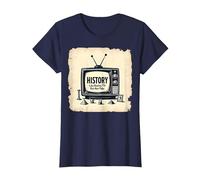 Storia Divertente: Reality TV ma Non Falso Maglietta, Donna, Navy, XXL