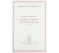 Storia e critica di testi latini. Cicerone,Donato,Tacito,Celso,Plauto,Plinio,Quintiliano,Livio e Sallustio,Commedia ignota