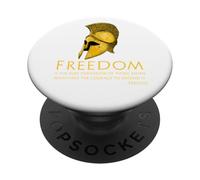Storia greca antica Pericle Citazione Libertà - Libertario PopSockets PopGrip Adesivo