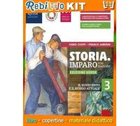STORIA. IMPARO CON METODO 3 - EDIZIONE VERDE CON QUADERNO E STORIA CON METODO CON PUNTO COLLA (9788830211025) - Libro Scolastico + Kit Scuola con Copertine Rebillo
