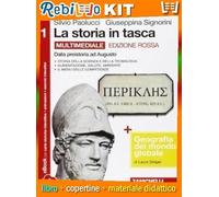 STORIA IN TASCA 1 CONFEZIONE * EDIZIONE ROSSA (9788808501295) - Libro Scolastico + Kit Scuola con Copertine Rebillo