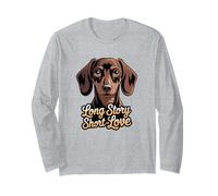 Storia Lunga Amore Breve (Ritratto Bassotto) Maglia a Manica