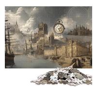 Storia nel tempo Puzzle in Legno Adulto Puzzle 300 Pezzi Per Gioco Familiare Divertimento Gioco Decorazione Interna Unica Regalo Per Amore E Amico Stress Relief 300pcs (40x28cm)