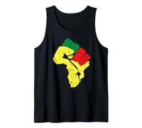 Storia Nera Camicia Pan Bandiera Africana Colori Resistere Pugno Canotta