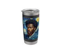 Storia nera della notte stellata di Van Gogh afro americano Bicchiere termico in acciaio inox doppia parete