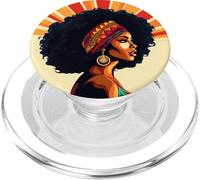 Storia nera dell'orgoglio africano della melanina PopSockets PopGrip per MagSafe