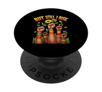 Storia nera ma ancora io sono ascesa mano forte africana PopSockets PopGrip Adesivo