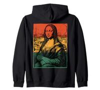 Storia Nera Mona Lisa Donna Afro Regina Africana Americana Felpa con Cappuccio