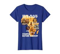 Storia Nera Prima della schiavitù Pan African Unity Melanin Pride Maglietta, Donna, Blu Reale, M