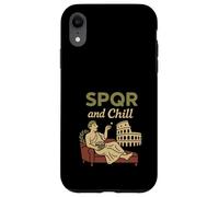 Storia romana SPQR Giulio Cesare latino Meme idea regalo Custodia per iPhone XR